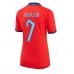 Engeland Jack Grealish #7 Voetbalkleding Uitshirt Dames WK 2022 Korte Mouwen